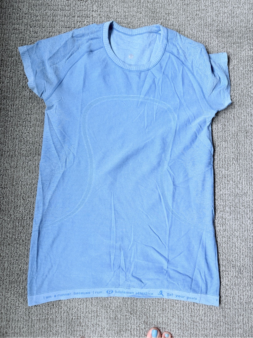 lululemon athletica vintage run swiftly short sleeve